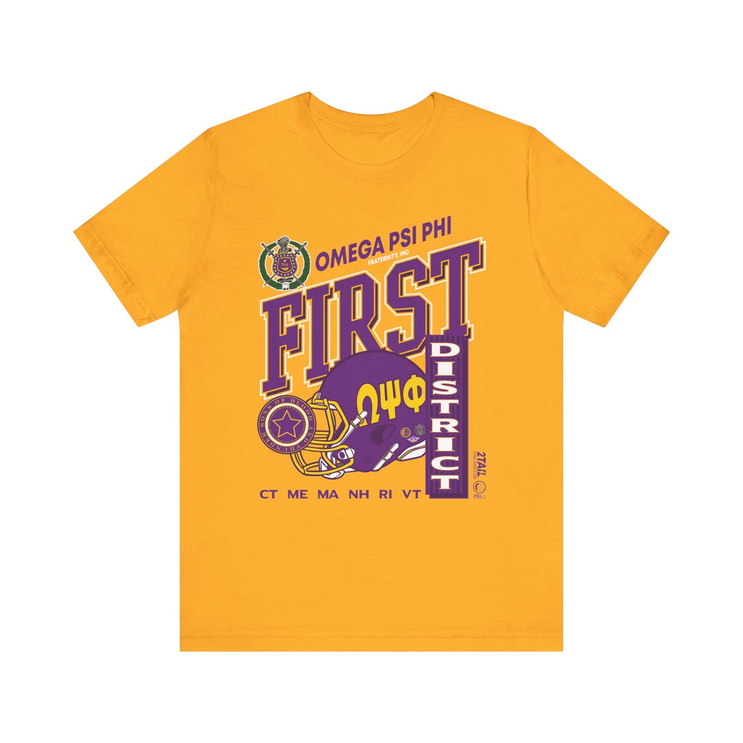 Omgea Psi Phi Vintage First D - Unisex Jersey Short Sleeve Tee