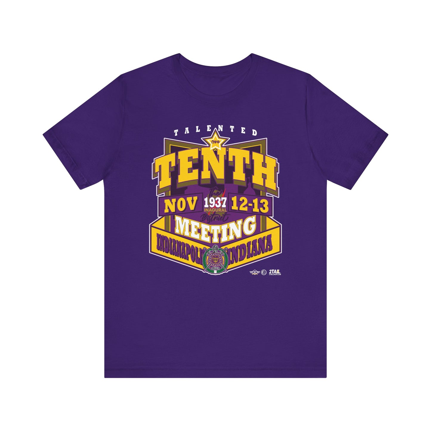 1937 Meeting for the 10th District of Omega Psi Phi- Unisex Jersey Short Sleeve Tee