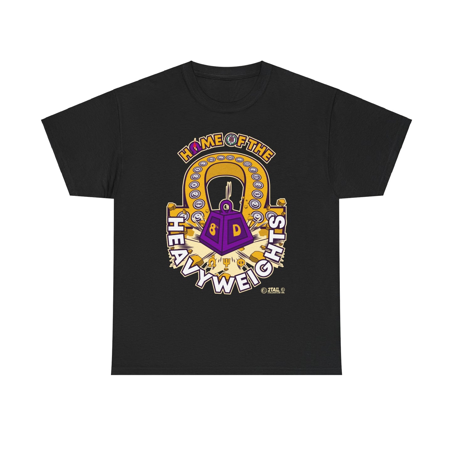 Heavyw8 Eighth District of Omega Psi Phi - Unisex Heavy Cotton Tee