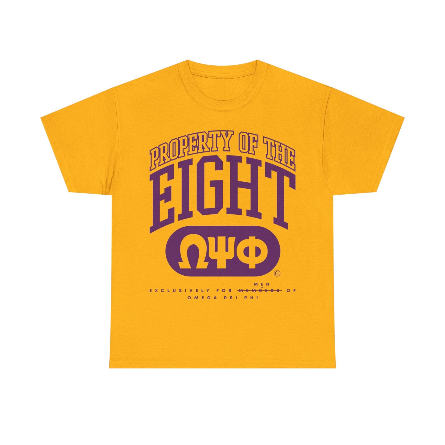 Property of the Eight Men of Omega Psi Phi - Unisex Heavy Cotton Tee