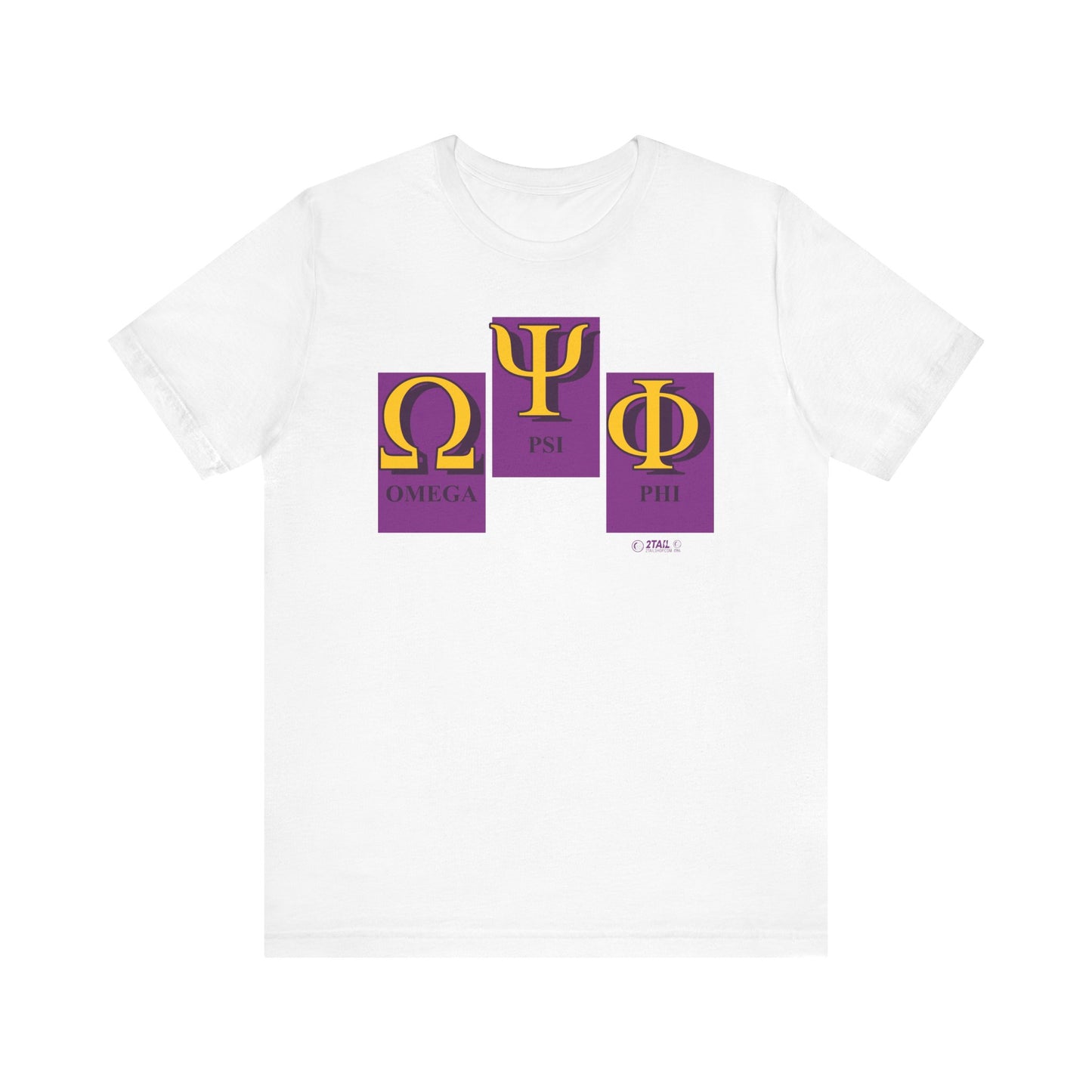 Brotherhood Letters Omega Psi Phi - Unisex Jersey Short Sleeve Tee