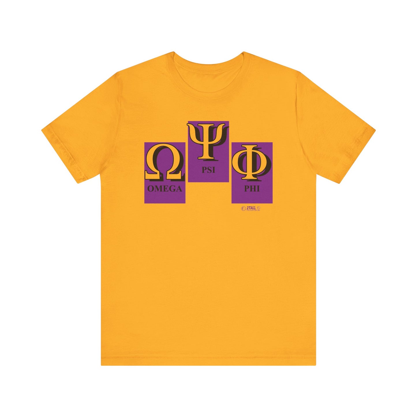 Brotherhood Letters Omega Psi Phi - Unisex Jersey Short Sleeve Tee
