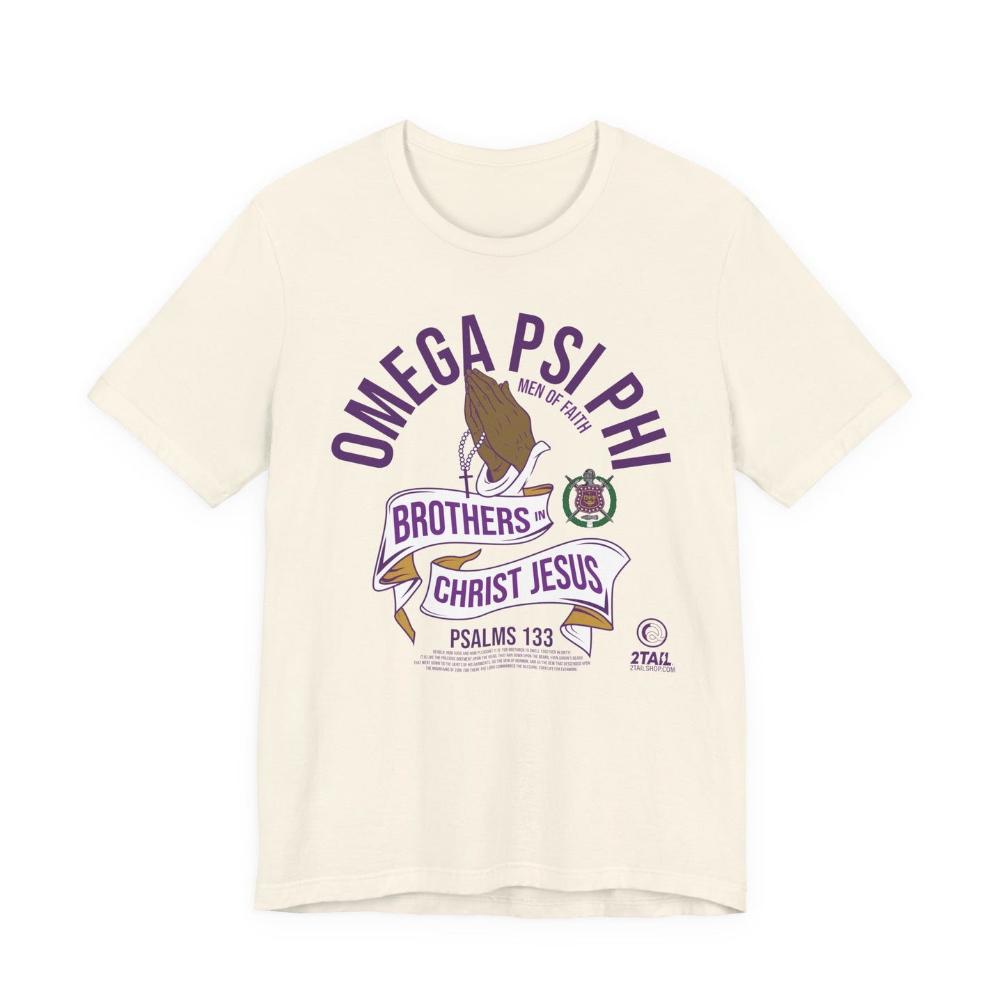 Brothers in Christ Omega Psi Phi - Unisex Jersey Short Sleeve Tee