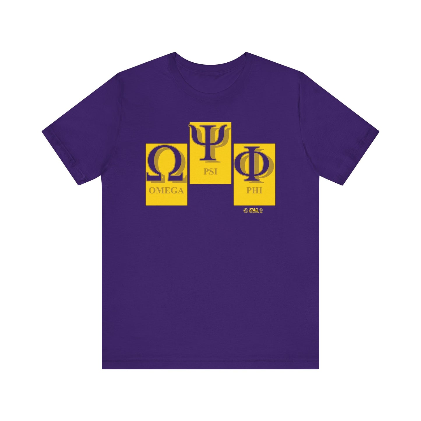 Brotherhood Letters Omega Psi Phi - Unisex Jersey Short Sleeve Tee