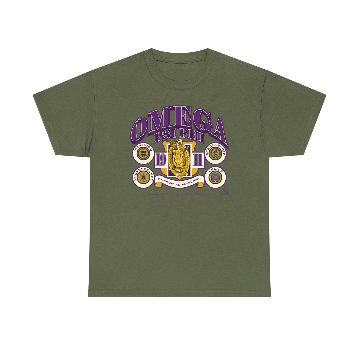 FOM Omega Psi Phi - Unisex Heavy Cotton Tee