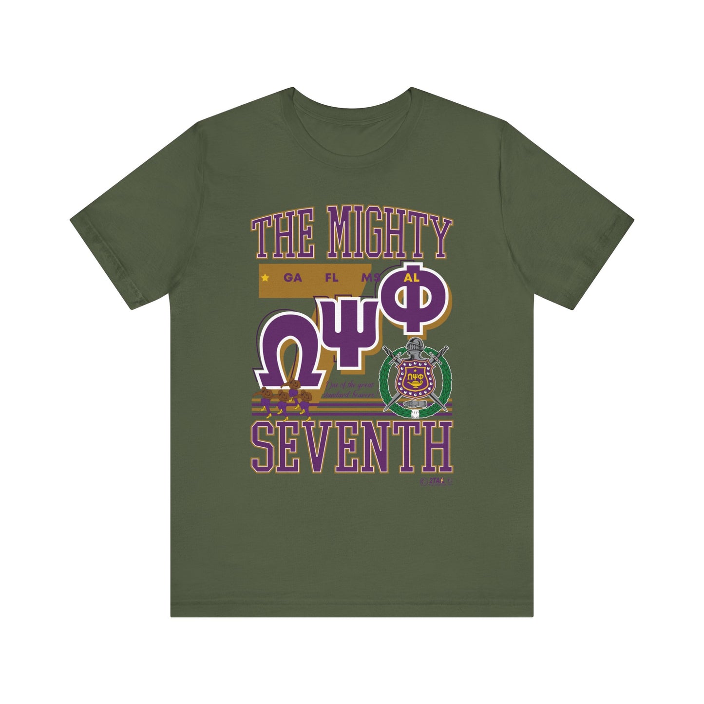 Seventh District of Omega Psi Phi - Unisex Jersey Short Sleeve Tee