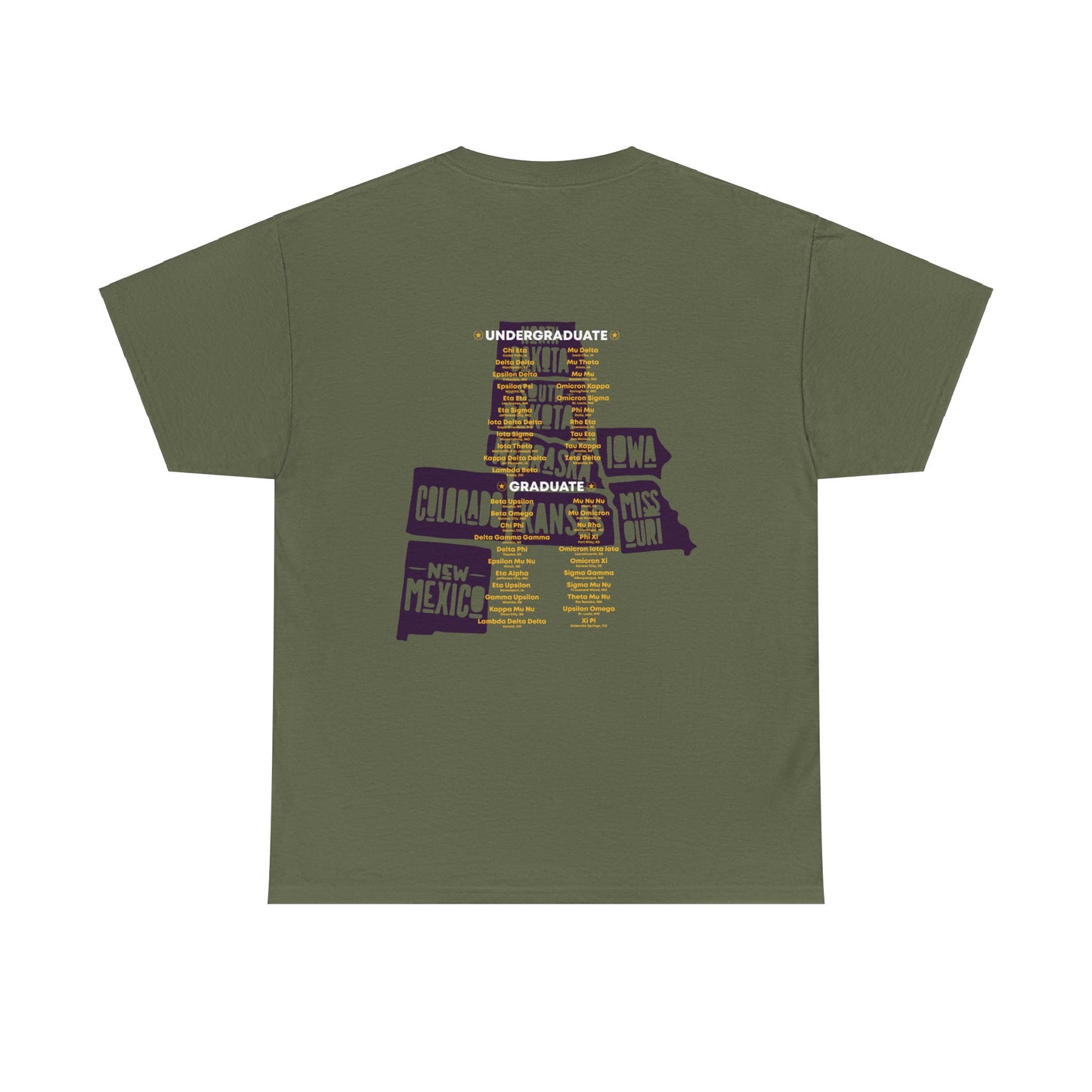 Heavyw8 Eighth District of Omega Psi Phi - Unisex Heavy Cotton Tee