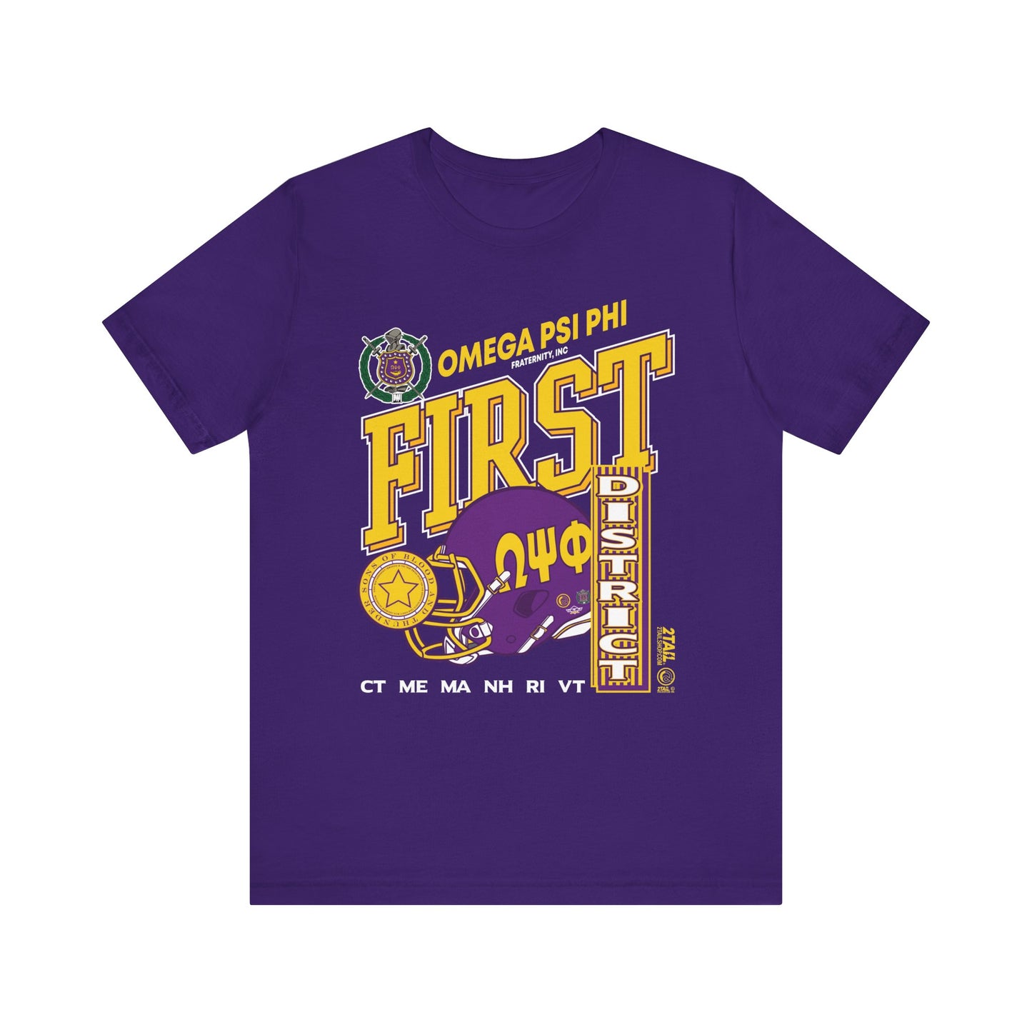 Omgea Psi Phi Vintage First D - Unisex Jersey Short Sleeve Tee