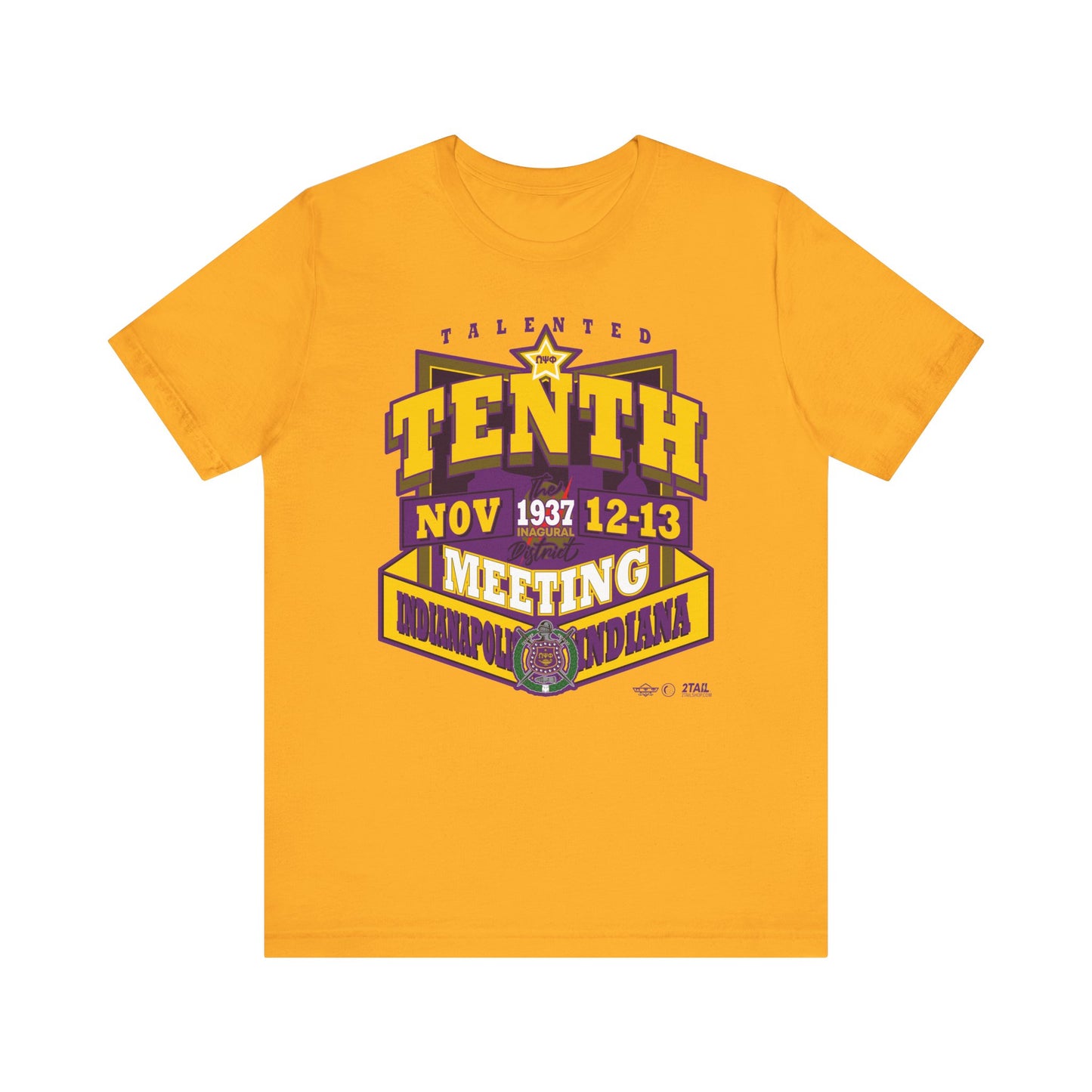 1937 Meeting for the 10th District of Omega Psi Phi- Unisex Jersey Short Sleeve Tee