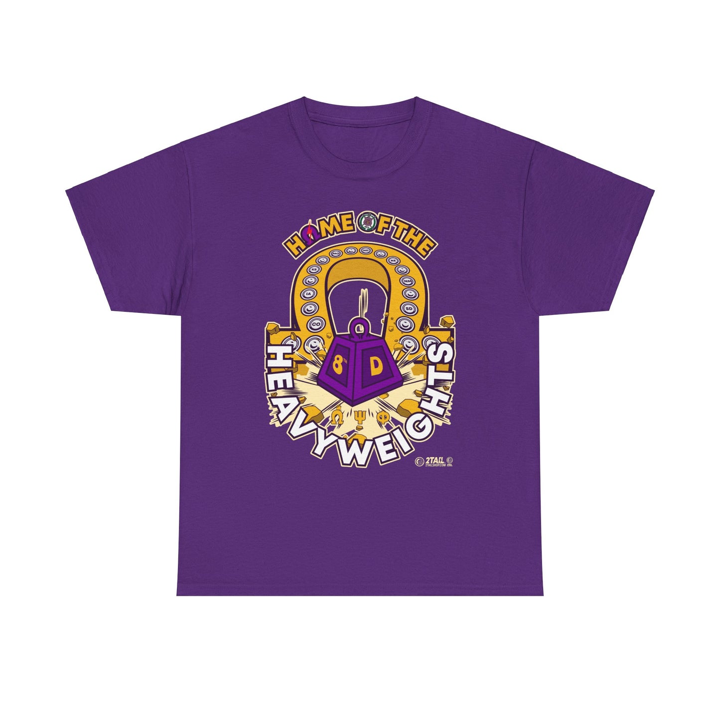 Heavyw8 Eighth District of Omega Psi Phi - Unisex Heavy Cotton Tee