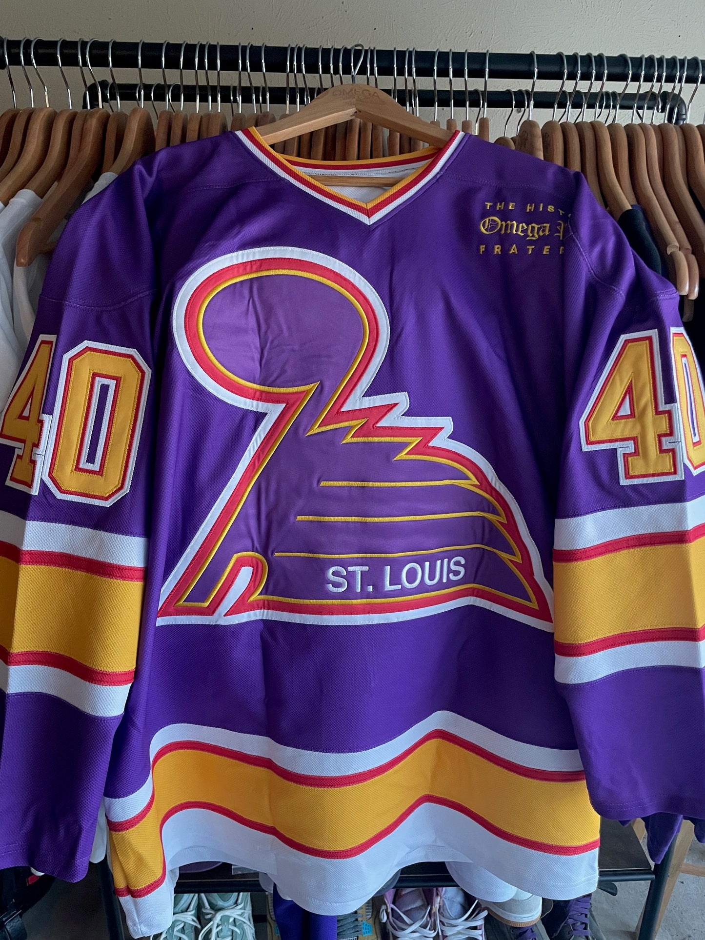Home of the BLUEs Omega Psi Phi - Hockey Jersey