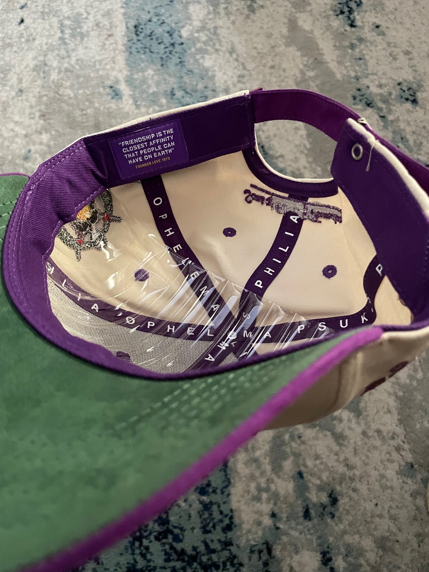 Omega Psi Phi Q1 - Low Profile Adjustable Strap Baseball Cap