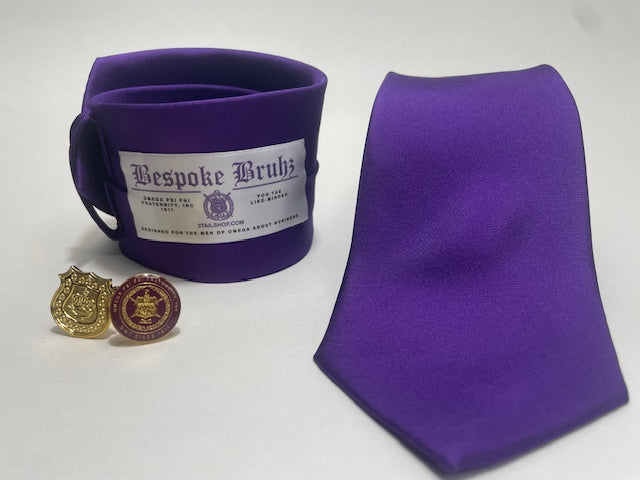 Ties of Omega Psi Phi - Bespoke Bruhz Neckties