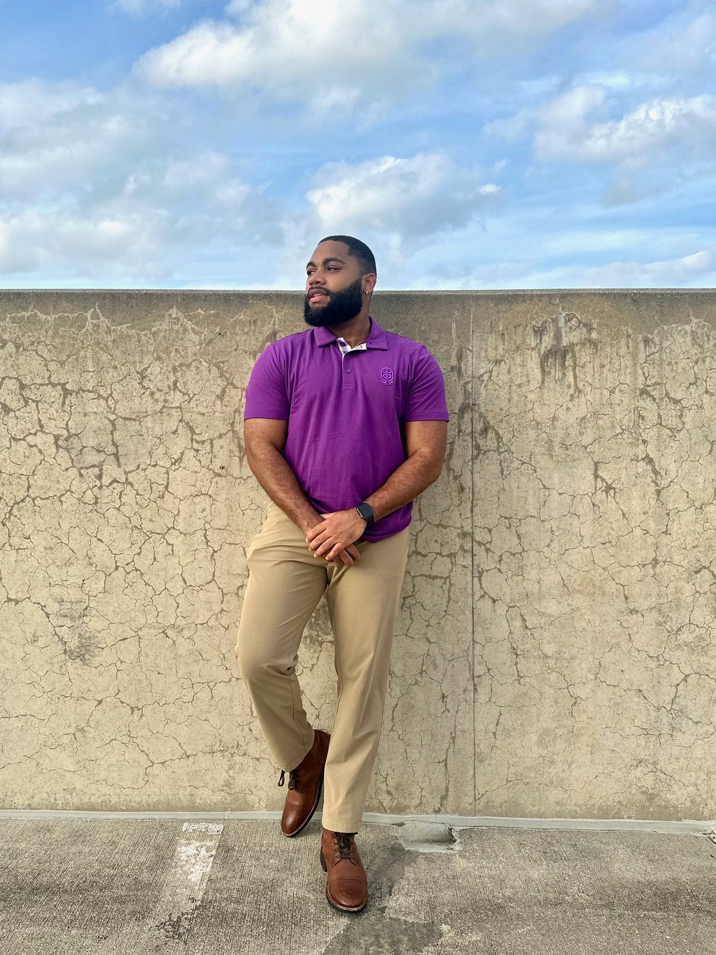 BRUHberry - Monogramed Cotton Polo