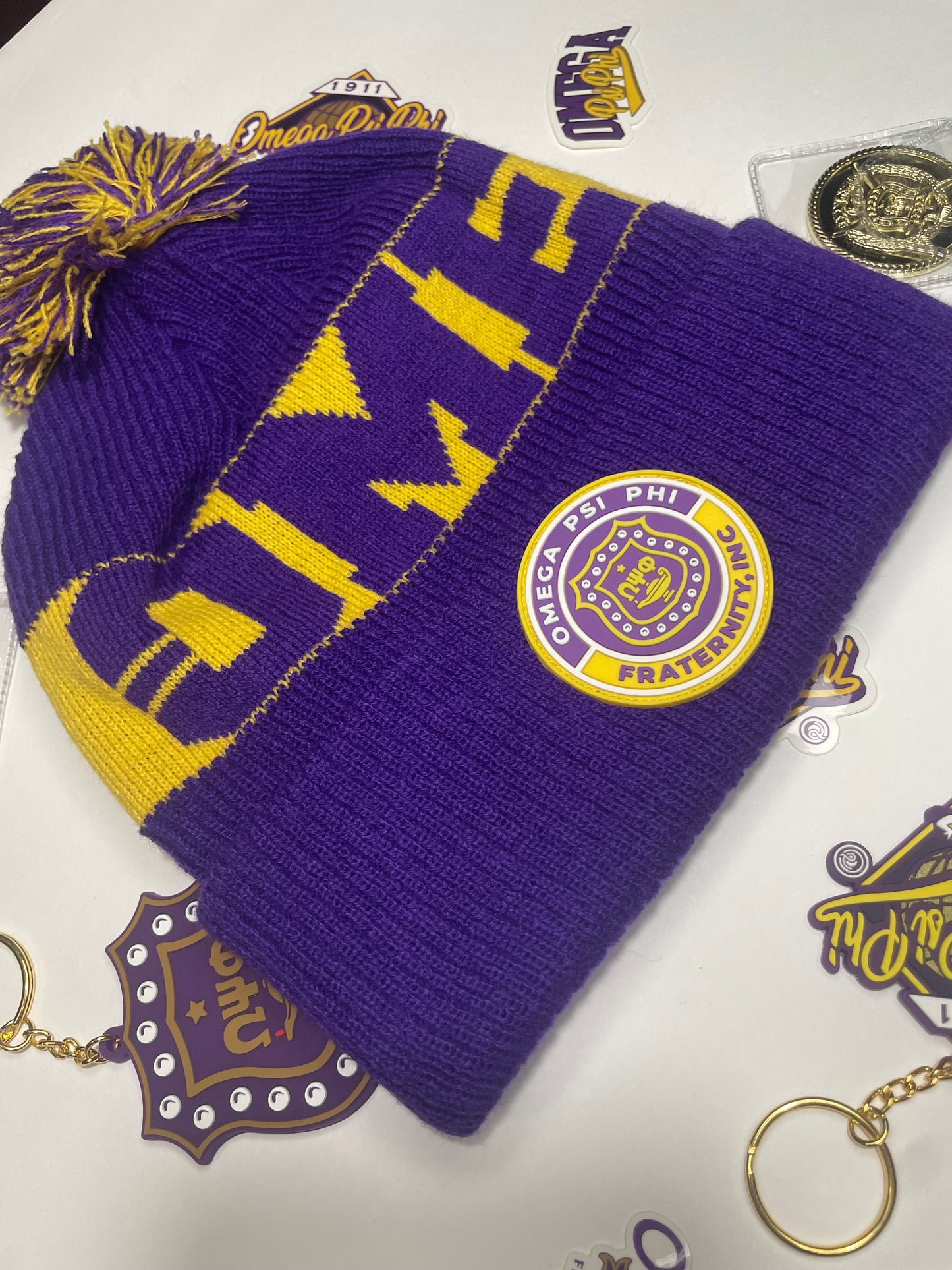 Omega Psi Phi Winter Knit Hat