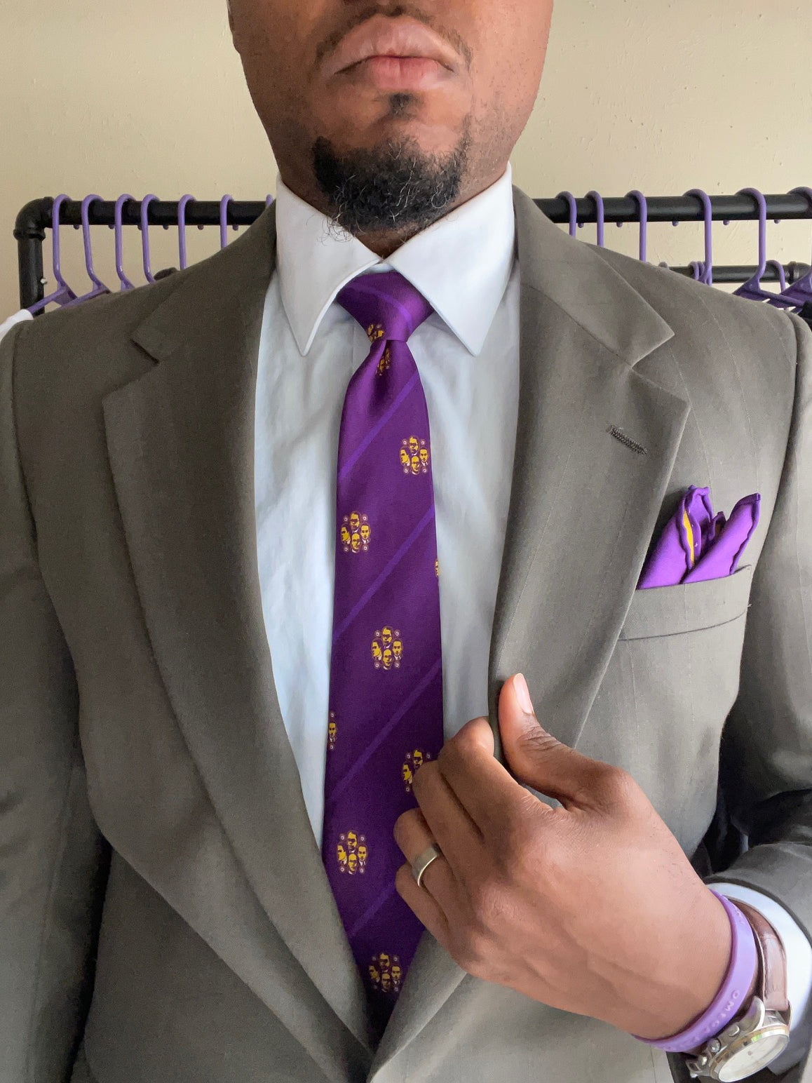 Ties of Omega Psi Phi - Bespoke Bruhz Neckties