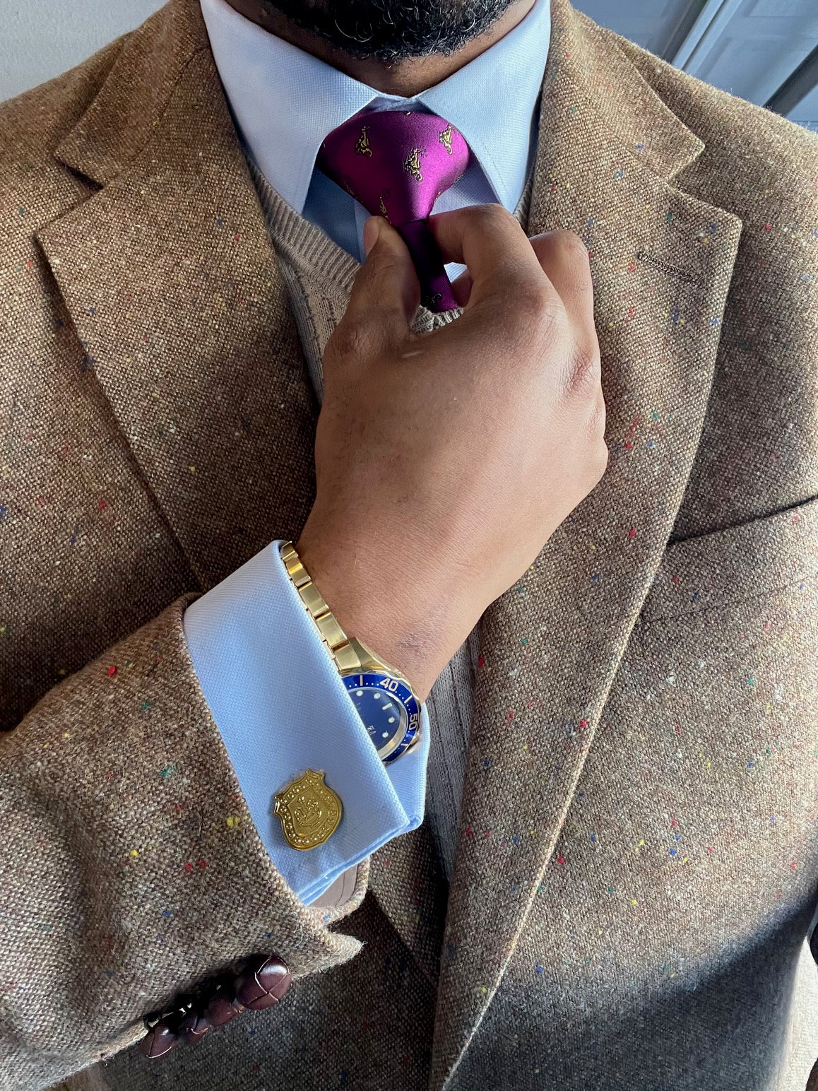 Ties of Omega Psi Phi - Bespoke Bruhz Neckties