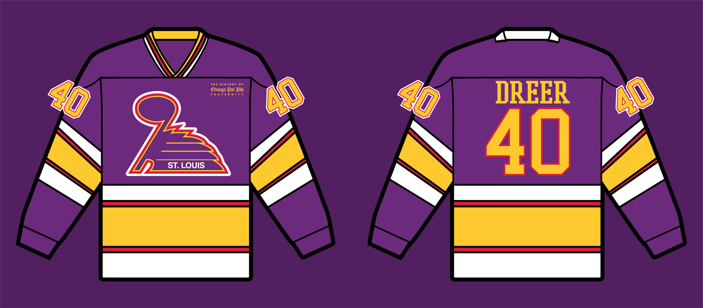 Home of the BLUEs Omega Psi Phi - Hockey Jersey