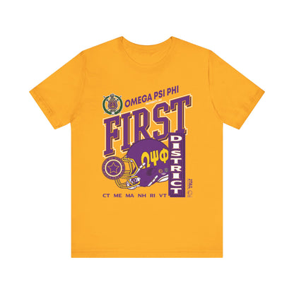 Omgea Psi Phi Vintage First D - Unisex Jersey Short Sleeve Tee