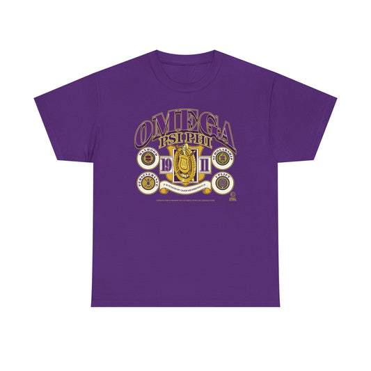 FOM Omega Psi Phi - Unisex Heavy Cotton Tee