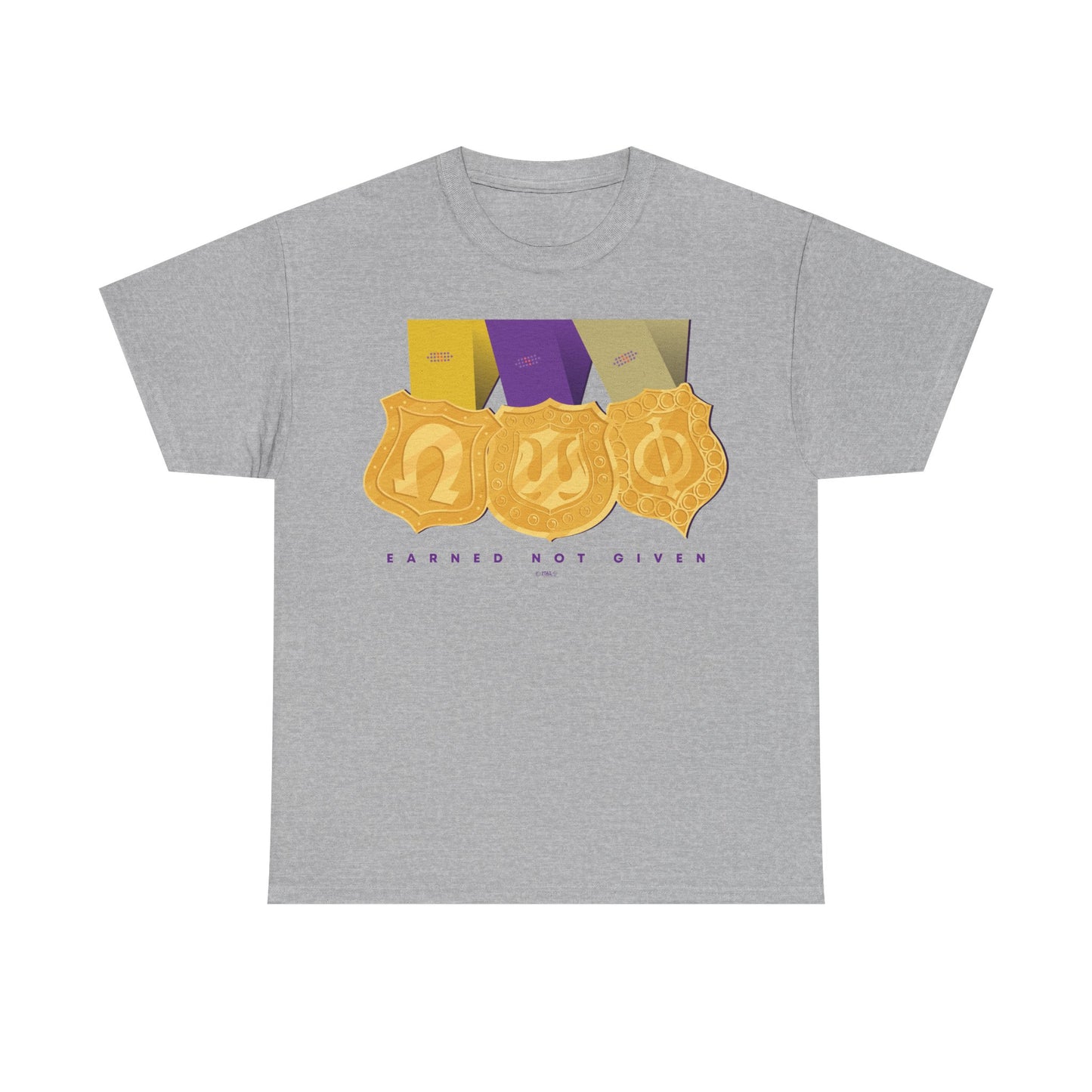 Earned Not Given Omega Psi Phi - Unisex Heavy Cotton Tee