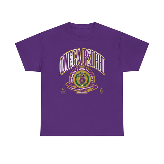 Strong and Immersed Omega Psi Phi - Unisex Heavy Cotton Tee