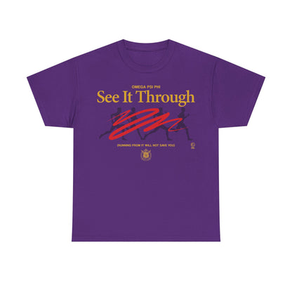 See It Through to Omega Psi Phi - Unisex Heavy Cotton Tee