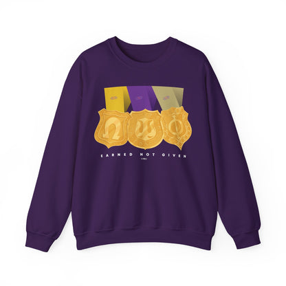 Earned Not Given Omega Psi Phi - Unisex Heavy Blend™ Crewneck Sweatshirt