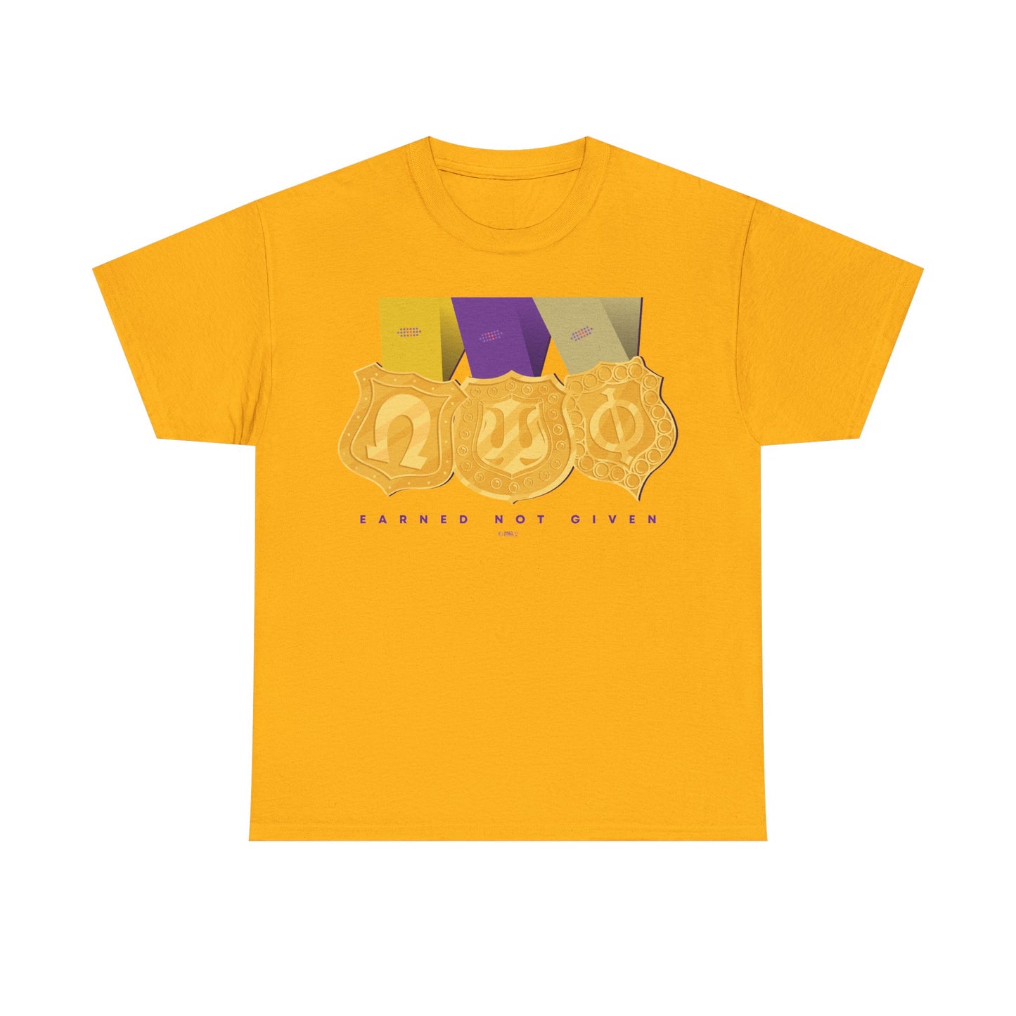 Earned Not Given Omega Psi Phi - Unisex Heavy Cotton Tee