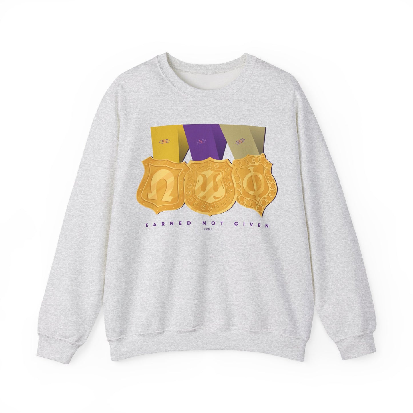 Earned Not Given Omega Psi Phi - Unisex Heavy Blend™ Crewneck Sweatshirt