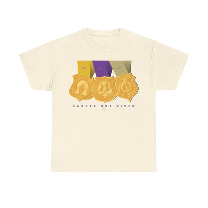 Earned Not Given Omega Psi Phi - Unisex Heavy Cotton Tee
