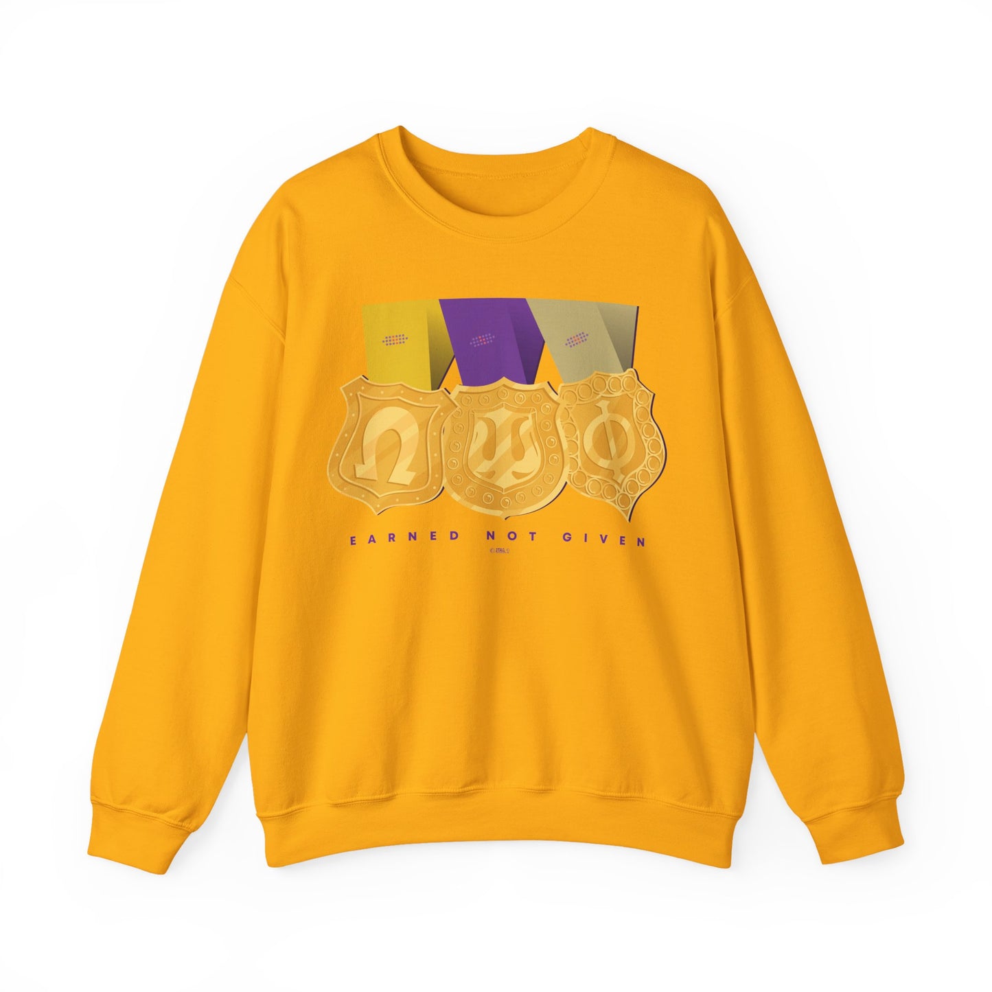 Earned Not Given Omega Psi Phi - Unisex Heavy Blend™ Crewneck Sweatshirt