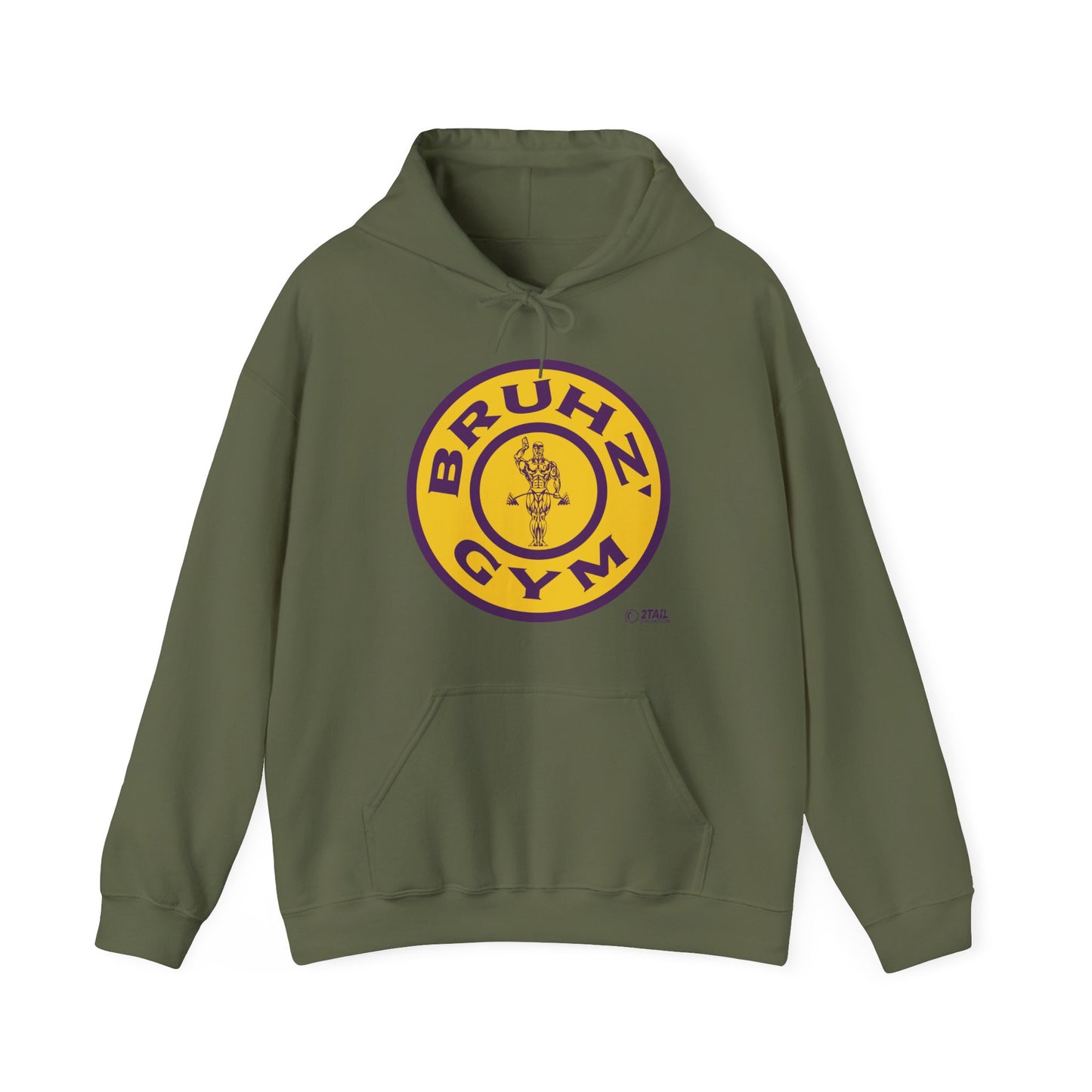 Bruhz' Gym Double Sided Multicolor - Unisex Heavy Blend™ Hooded Sweatshirt