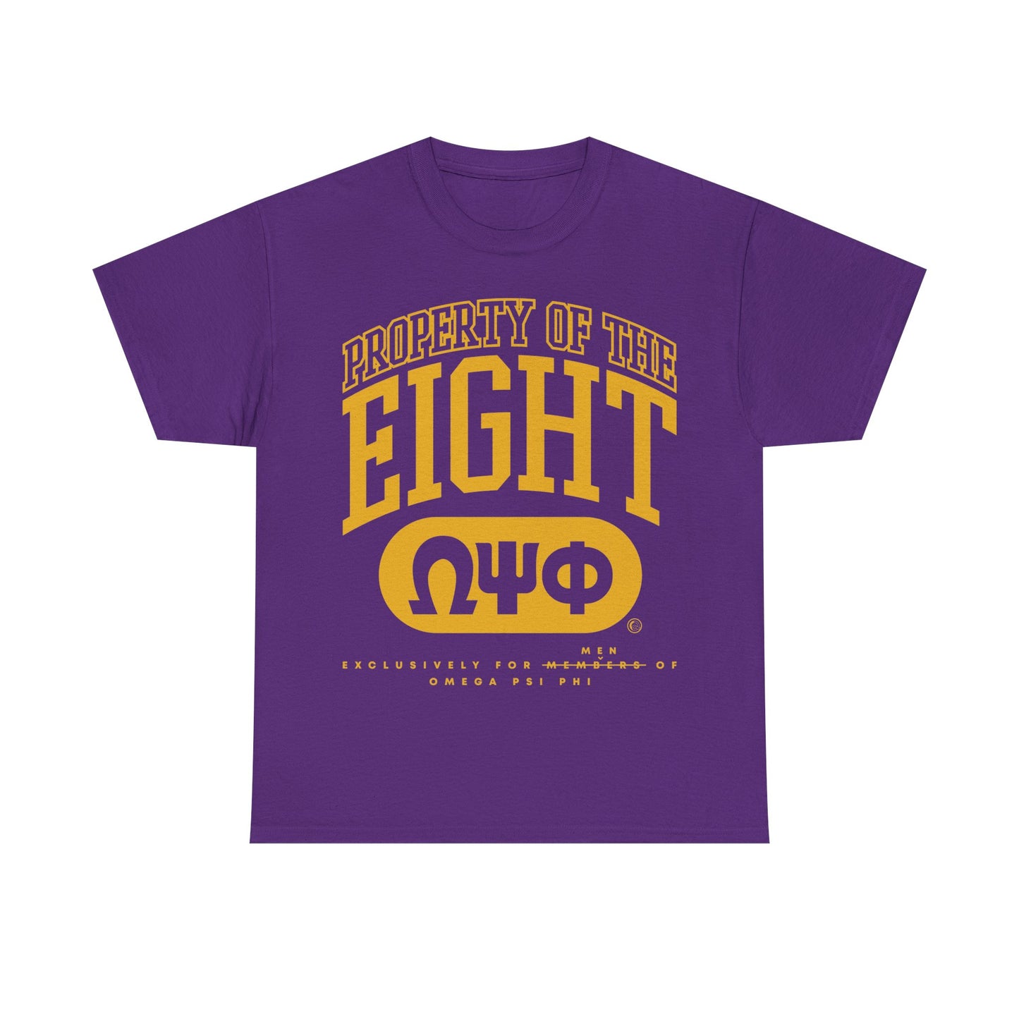 Property of the Eight Men of Omega Psi Phi - Unisex Heavy Cotton Tee