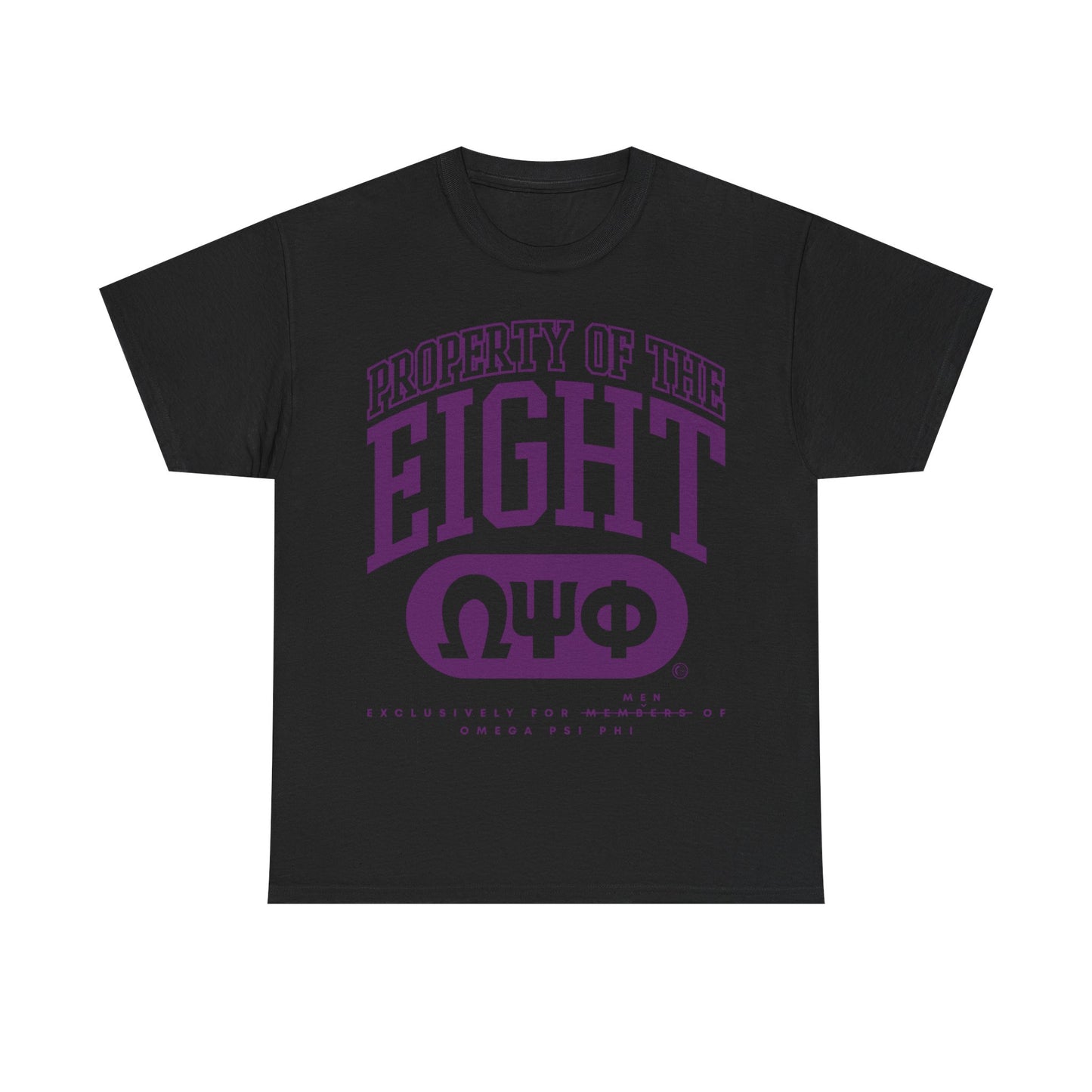 Property of the Eight Men of Omega Psi Phi - Unisex Heavy Cotton Tee