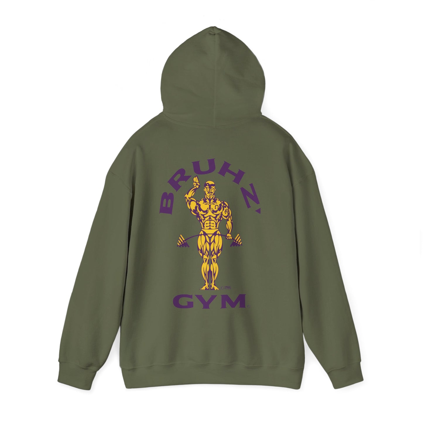 Bruhz' Gym Double Sided Multicolor - Unisex Heavy Blend™ Hooded Sweatshirt