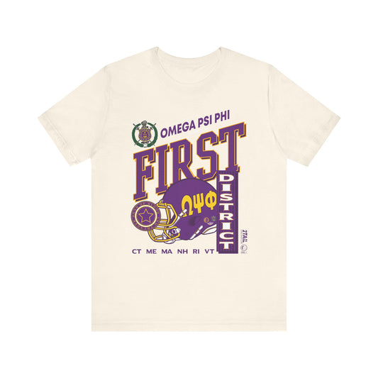Omgea Psi Phi Vintage First D - Unisex Jersey Short Sleeve Tee
