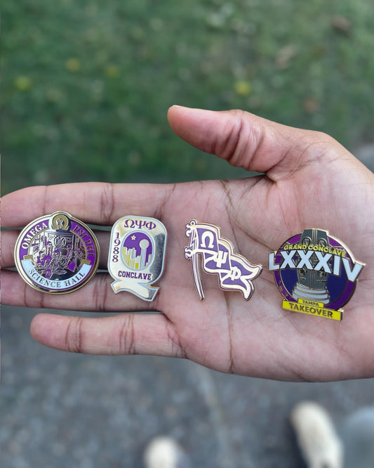 Omega Psi Phi 2024 Summer Lapel Pins