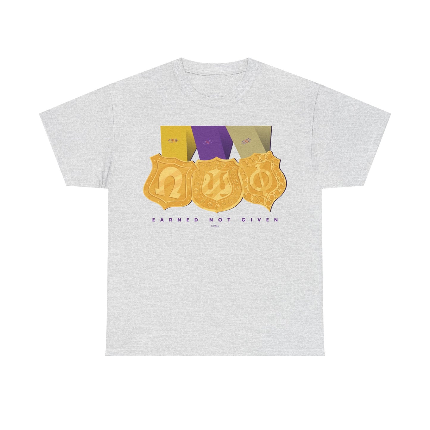 Earned Not Given Omega Psi Phi - Unisex Heavy Cotton Tee