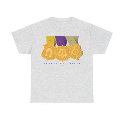 Earned Not Given Omega Psi Phi - Unisex Heavy Cotton Tee