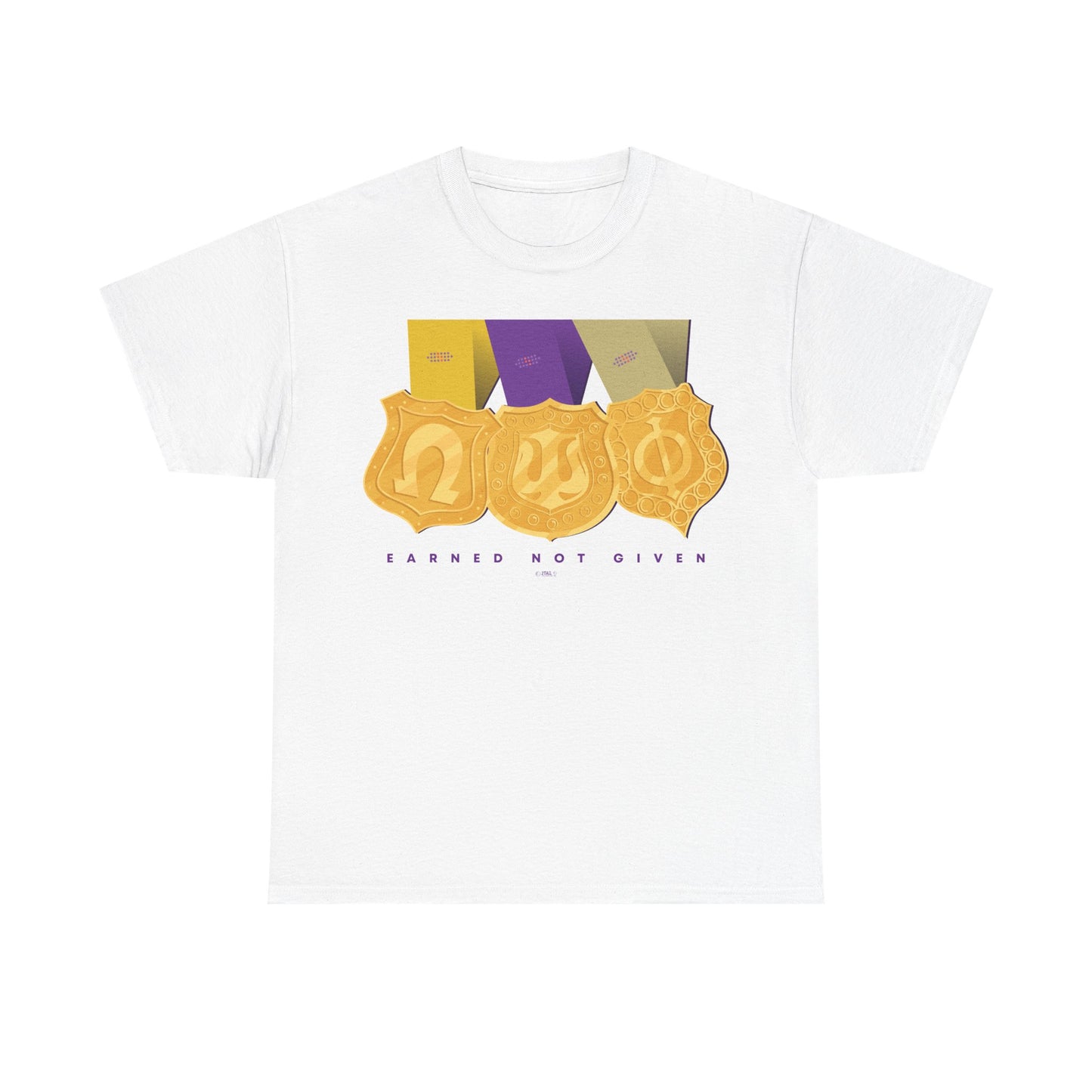 Earned Not Given Omega Psi Phi - Unisex Heavy Cotton Tee