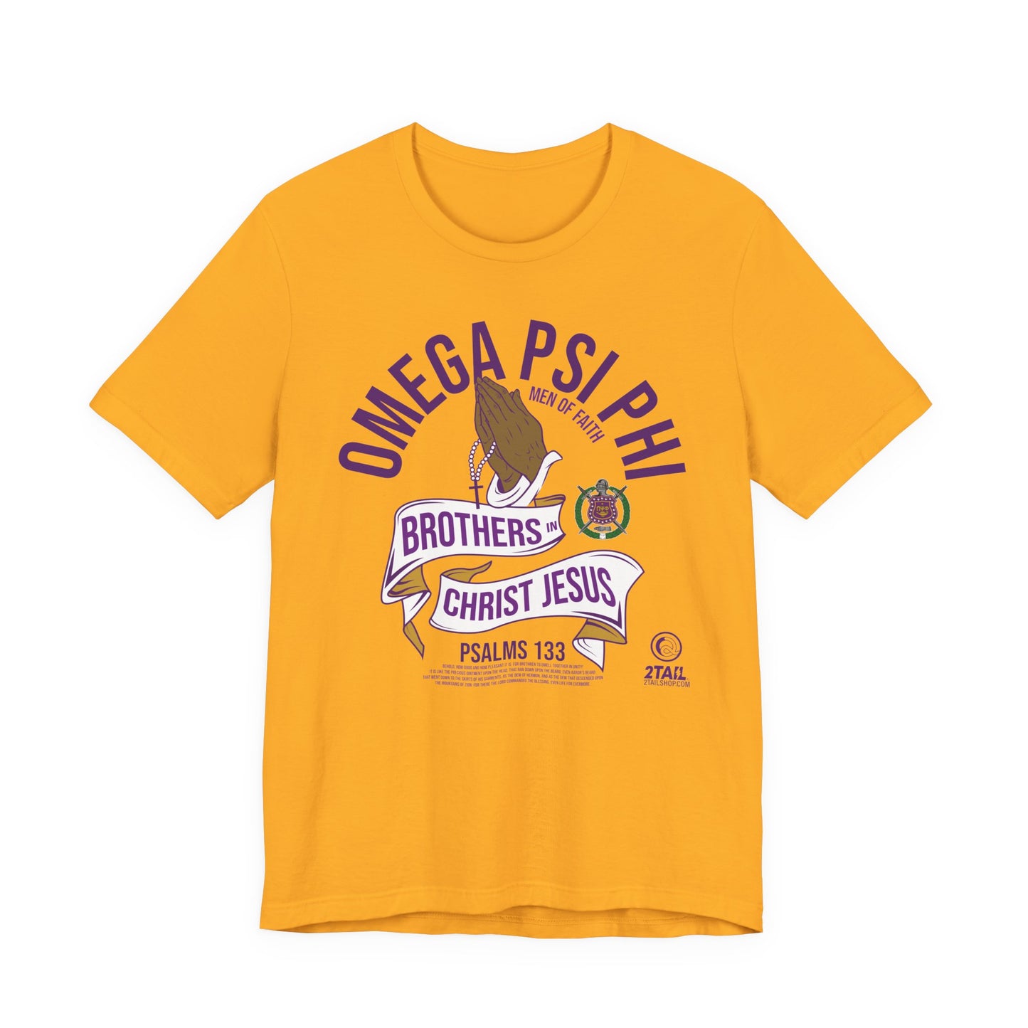 Brothers in Christ Omega Psi Phi - Unisex Jersey Short Sleeve Tee