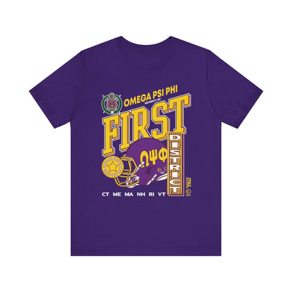Omgea Psi Phi Vintage First D - Unisex Jersey Short Sleeve Tee