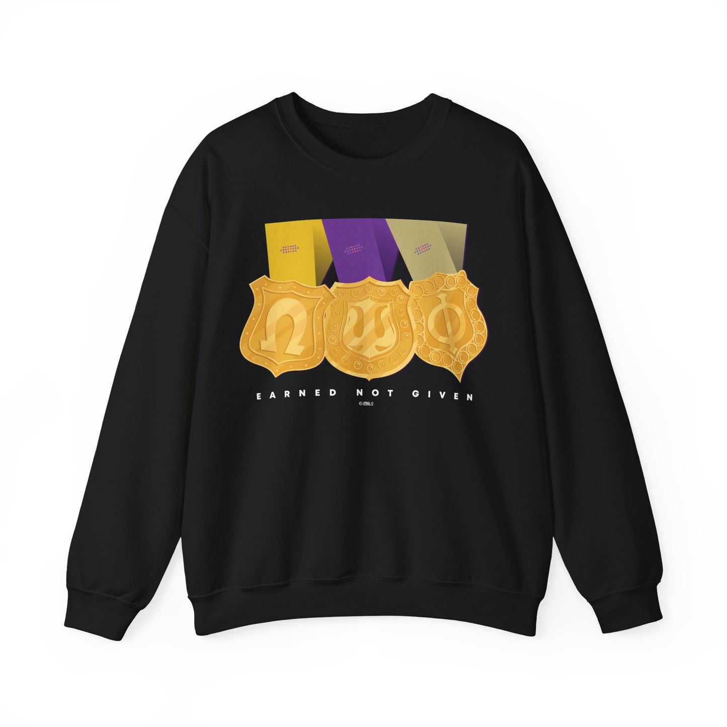 Earned Not Given Omega Psi Phi - Unisex Heavy Blend™ Crewneck Sweatshirt