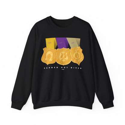 Earned Not Given Omega Psi Phi - Unisex Heavy Blend™ Crewneck Sweatshirt