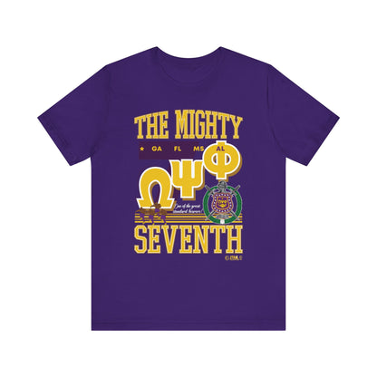 Seventh District of Omega Psi Phi - Unisex Jersey Short Sleeve Tee