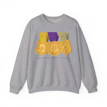 Earned Not Given Omega Psi Phi - Unisex Heavy Blend™ Crewneck Sweatshirt