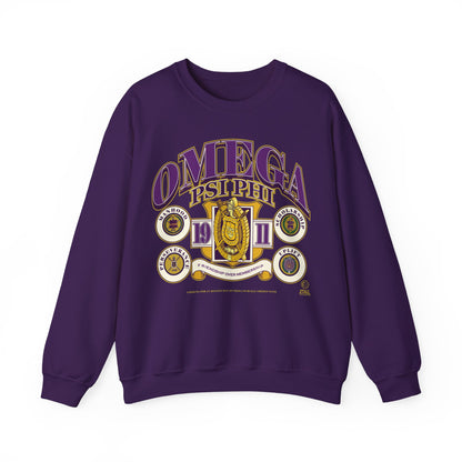 FOM Omega Psi Phi - Unisex Heavy Blend™ Crewneck Sweatshirt