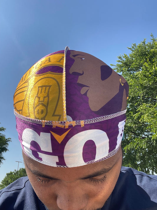 Omega Psi Phi GOATed Collage Print – Silk Durag