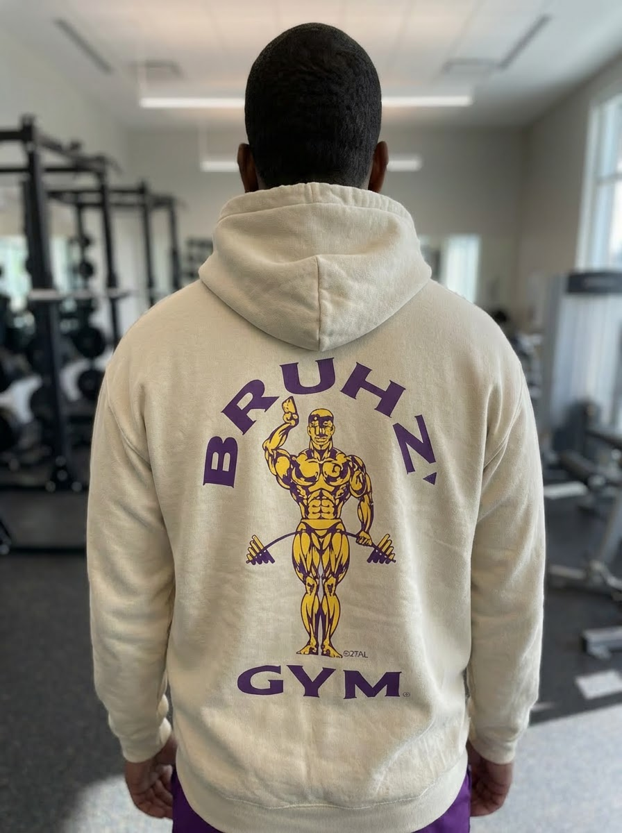 Bruhz' Gym Double Sided Multicolor - Unisex Heavy Blend™ Hooded Sweatshirt